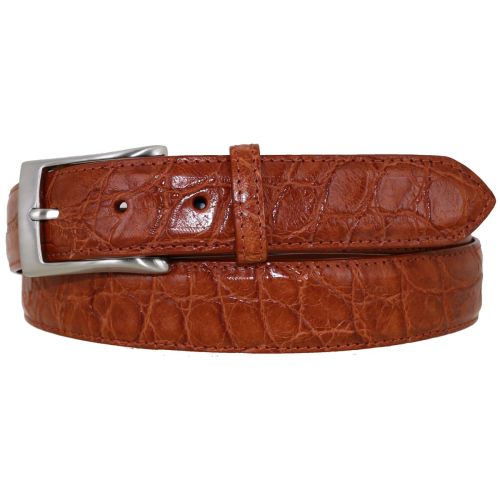 Genuine Caiman Crocodile 35mm Leather Dress Belt by Trafalgar Men's  Accessories