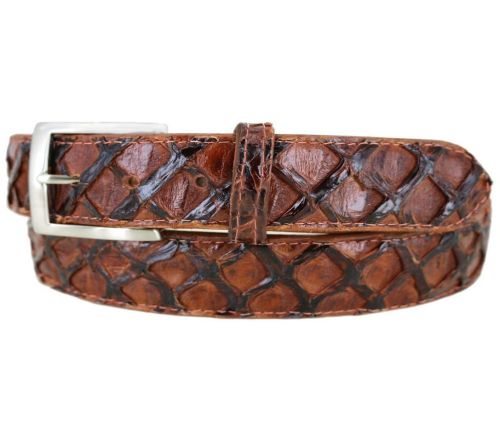 LX-SUNCX Men Belts,Alligator Belt Cowhide Crocodile Print Belt