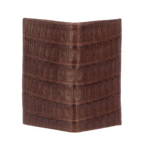 Star Western Mens Wallet Bifold Check Book Faux Leather Croc 
