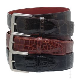 Tecovas | Men's Handcrafted Alligator Belt | Black 44