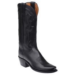 Lucchese M5006.74 Women's Black Goat Narrow Square Toe Western Boots vvvv